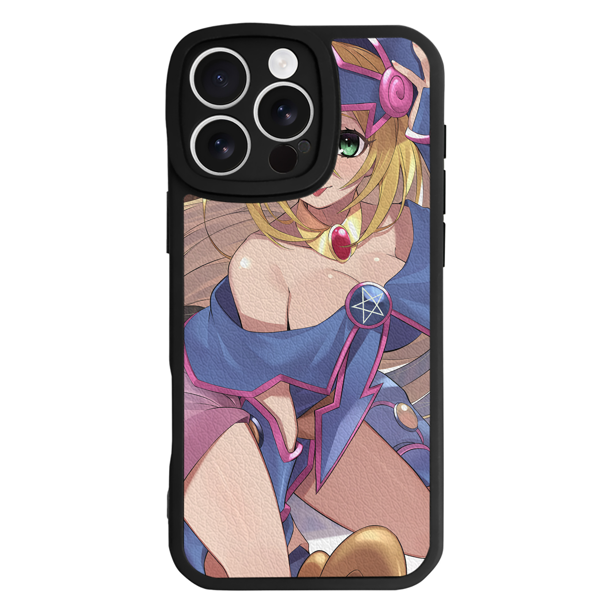 （画像用） 遊☆戯☆王 Yu-Gi-Oh! 【iPhone 16シリーズ対応】シリコンスマホケース（レザー調） 材質：シリコン